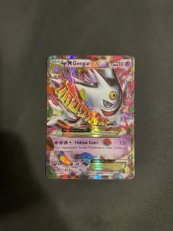 Pokemon TCG M Gengar EX XY166 Shiny Holo Black Star Promo Card - Image 1