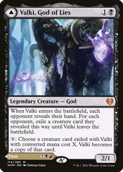 Valki God of Lies / Tibalt Cosmic Impostor 1x FOIL KHM MTG Kaldheim Mythic MINT - Image 1