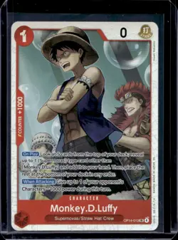 2026 One Piece Azure Sea's Seven Monkey D. Luffy Super Rare #OP14-013 - Image 1