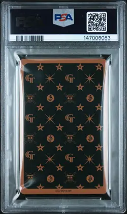 2016 ONE PIECE FILM: GOLD PLAYING CARDS 4 OF DIAMONDS CAESAR CLOWN PSA 8 - Image 2