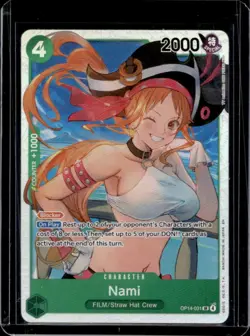 2026 One Piece Azure Sea's Seven Nami Super Rare #OP14-031 - Image 1
