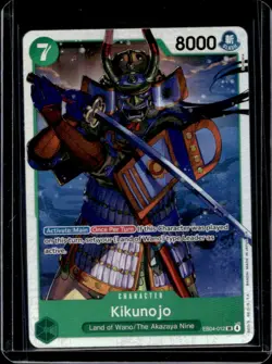 2026 One Piece The Azure Sea's Seven Kikunojo Super Rare #EB04-012 SR - Image 1