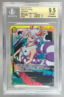 Yamato 2022 Japanese One Piece Romance Dawn #OP01-121 BGS 9.5 LOOSE LABEL - Image 1