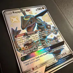 Rayquaza GX 177A/168 Alternate Art Holo Jumbo Promo Pokemon Card - Image 2