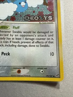 Swablu - 79/107 - Pokemon Ex Deoxys Stamped Reverse Holo Card - HP - Image 4