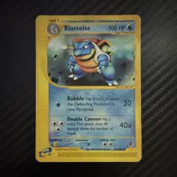 Pokemon TCG Blastoise 36/165 Expedition Base Set Holo Rare 100 HP Card Stock - Image 1