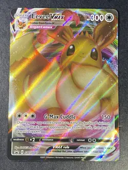Pokemon TCG Eevee VMAX SWSH087 Black Star Promo Full Art Holo Card 2021 - Image 2