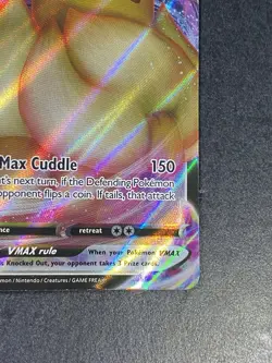 Pokemon TCG Eevee VMAX SWSH087 Black Star Promo Full Art Holo Card 2021 - Image 5