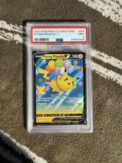 Pokemon TCG Flying Pikachu v Holo Ultra Rare Card 006/025 Celebrations PSA 9 - Image 3