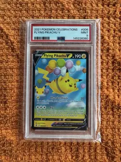 Pokemon TCG Flying Pikachu v Holo Ultra Rare Card 006/025 Celebrations PSA 9 - Image 5