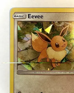 Eevee - 155/214 - SM (Let's Play, Eevee!) Cracked Ice Holo Pokemon Card - NM - Image 3