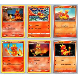 (6) Magmar Pokemon Card Lot XY Mysterious Treasures DPBP Secret Wonders Set - Image 1