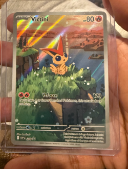 Victini SVP 208 Black White Scarlet & Violet Black Star Promo Pokemon Card Mint - Image 2