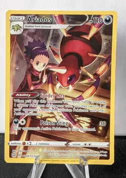 Ariados SWSH09: Brilliant Stars Trainer Gallery #TG09/TG30 Pokemon Card TCG - Image 1
