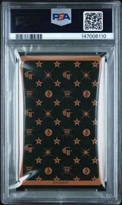 2016 ONE PIECE FILM: GOLD PLAYING CARDS 5 OF SPADES SMOKER PSA 8 - Image 2