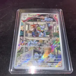 Pokemon TCG Machoke 177/165 Scarlet & Violet 151 Illustration Rare Card - Image 1