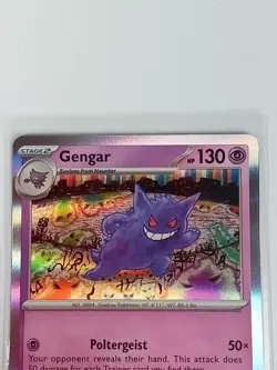 Gengar 94/165 Scarlet & Violet Holo Rare Pokemon Card 2023 - Image 2