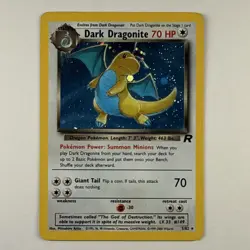 Pokemon Dark Dragonite 5/82 Team Rocket Holo Rare Unlimited 70 HP 2000 Card - Image 1