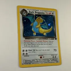 Pokemon Dark Dragonite 5/82 Team Rocket Holo Rare Unlimited 70 HP 2000 Card - Image 2