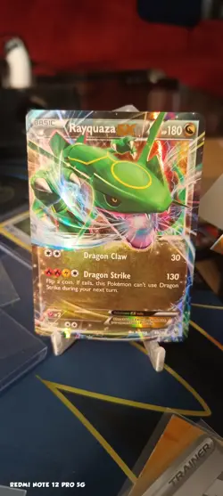 Pokemon TCG Rayquaza EX Roaring Skies Holo Ultra Rare Card 60/108 NM Condition - Image 1