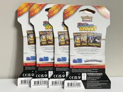Pokemon SURGING SPARKS Sleeved Booster Pack Art Set (4 Packs 40 Cards) BRAND NEW - Image 2
