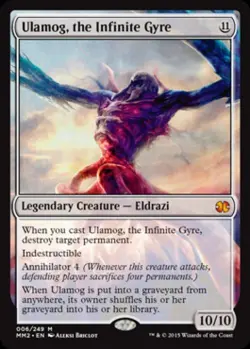 Ulamog, the Infinite Gyre - Light Play MTG Modern Masters 2015 - Image 1