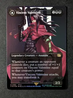 2025 MTG VINCENT VALENTINE/GALIAN BEAST #0383 Final Fantasy Foil Borderless Rare - Image 1