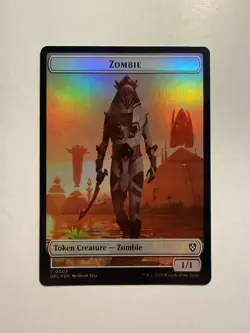 Champion of Wits // Zombie (0003) Double-Sided Token 5 // 3 MTG Aetherdrift Foil - Image 1