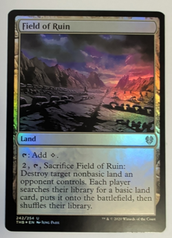 {1x} ~ Field of Ruin ~ *FOIL* NM MTG English Theros Beyond Death **Startropic** - Image 1