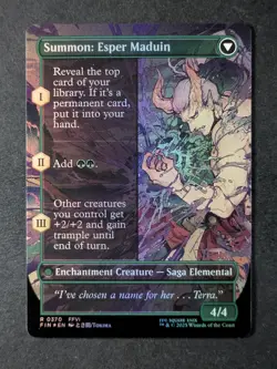 2025 MTG ESPER ORIGINS/SUMMON: MADUIN #0370 Final Fantasy Foil Borderless Rare - Image 2