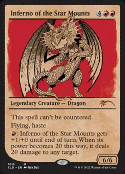 [1x] Inferno of the Star Mounts (1015) - Foil - Showcase Near Mint, English Secr - Image 1