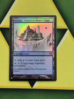 MTG The List Reprints Minamo, School at Water’s Edge Foil NM Unplayed - Image 1