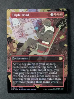 2025 Magic: The Gathering TRIPLE TRIAD #0340 Final Fantasy Foil Borderless Rare - Image 1