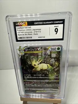 CGC 9 Leafeon VSTAR 210/172 Sar VStar Universe s12a Pokemon Card - Image 1