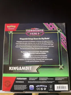 Pokemon TCG Scarlet & Violet Shrouded Fable Kingambit Illustration Box 3 Promo - Image 4