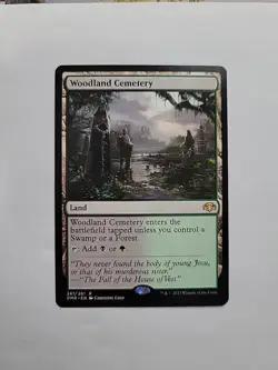 MTG - Woodland Cemetery Dominaria Remastered Regular Rare #261 - Image 1