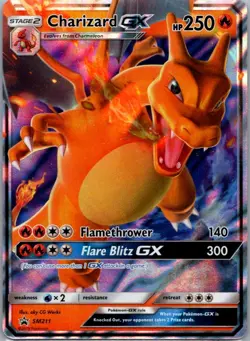Charizard GX - SM211 Holo Promo Sun & Moon Promo Pokemon Holo Near Mint - Image 1