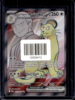 2025 Pokemon Destined Rivals Team Rocket's Persian ex #219/182 - Image 1