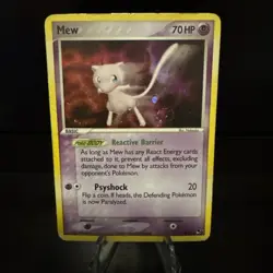 Mew 70 HP Holo Rare Basic Pokemon Card POP Series 4 004/017 2006 - Image 1