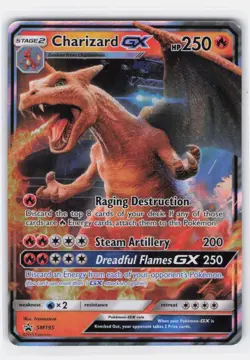 CHARIZARD GX - SM195 SM195 HOLO PROMO SUN & MOON PROMO POKEMON NEAR MINT - Image 2