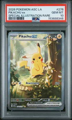 2026 POKEMON LATIN AMERICAN ASC LA-ASCENDED HEROES #276 PIKACHU EX PSA 10 - Image 1