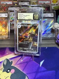 CGC Pristine 10 Fletchinder Art Rare #73 Clay Burst Japanese Pokemon Tcg - Image 1