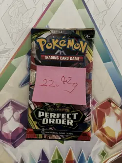 VERY HEAVY! 🔥22.42g Pokemon TCG Perfect Order Booster Pack Factory Sealed ✅ - Image 2