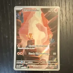 Pokemon Charmander 164/165 Scarlet & Violet 151 Holo Illustration Rare 70 HP - Image 1