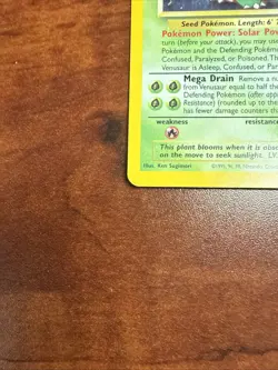 Wizards Black Star Promos Venusaur Pokemon - Image 2