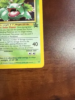 Wizards Black Star Promos Venusaur Pokemon - Image 3