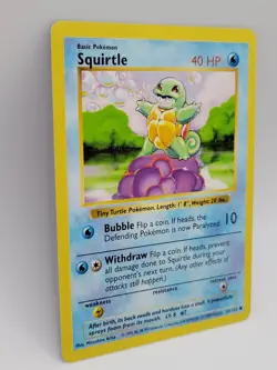 Shadowless Squirtle 63/102 Pokemon Base Set 1999 NM WOTC Vintage - Image 5