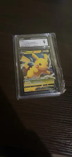 Pikachu V - CGC 9 MINT Shining Fates Black Star Promo 2021 Pokemon TCG! FastShip - Image 1