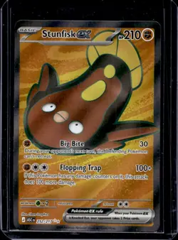 2026 Pokemon Ascended Heroes Stunfisk ex Ultra Rare #252/217 - Image 1