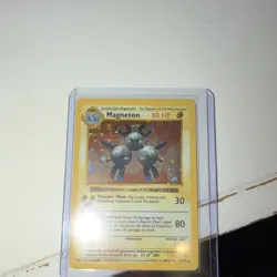 Pokemon Magneton (SHADOWLESS)Set Holo Rare 60 HP 9/102 - Image 1